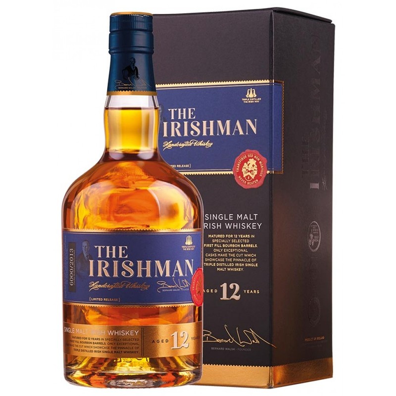 THE IRISHMAN 12 YEARS SINGLE MALT  750ml