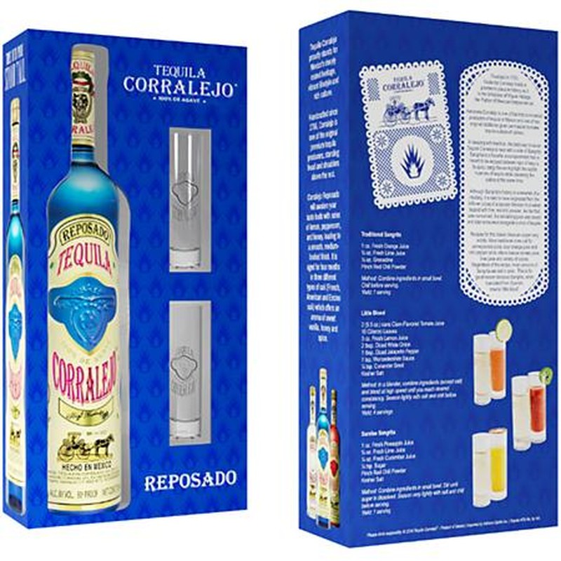 CORRALEJO TEQUILA REPOSADO GIFT SET 750ML