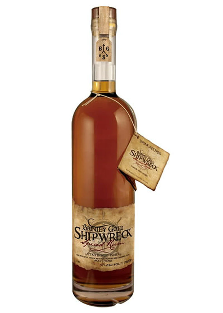 BRINLEY GOLD SHIPWRECK SPICED  RUM 750ML