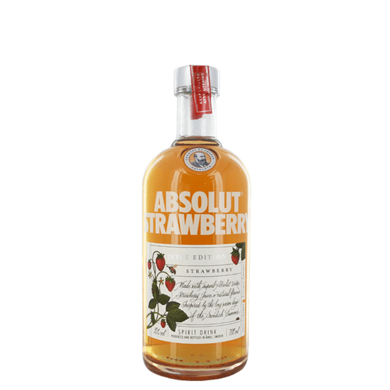 ABSOLUT JUICE STRAWBERRY  VODKA 750ML