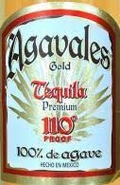 AGAVALES  110 PROOF GOLD TEQUILA  1L