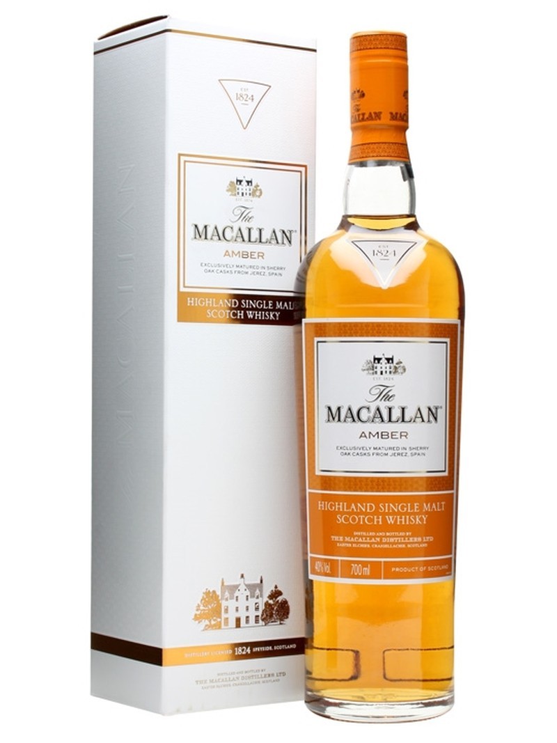 THE MACALLAN AMBER SINGLE MALT SOTCH WHISKEY  750ml