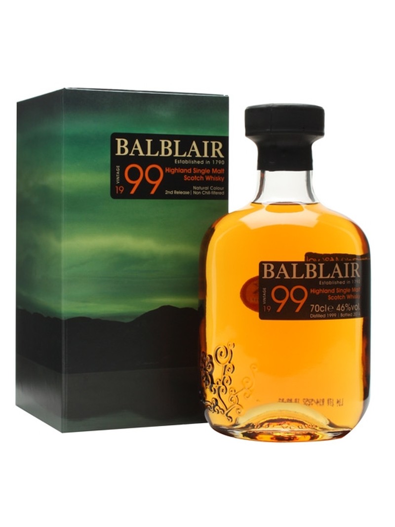 BALBLAIR 1999 HIGHLAND SINGLE MALT SCOTH WHISKY 750ML