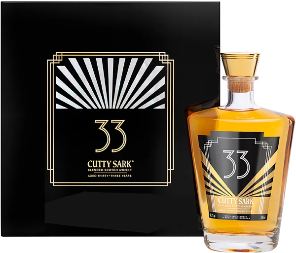 CUTTY SARK BLENDED SCOTH WHISKY 33 YR 750ML