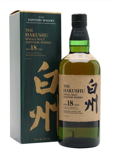 THE HAKUSHU 18YR SINGLE MALT  JAPANESE WHISKEY 750ml