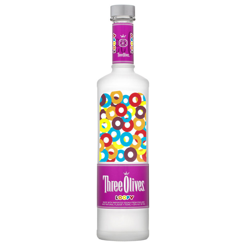 THREE  OLIVES  LOOPY  VODKA  750ml