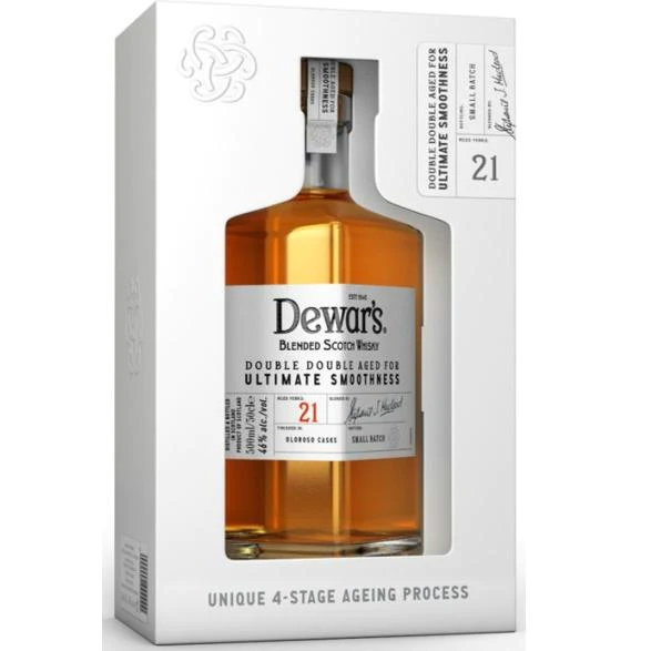 DEWARS 21 YEARS DOUBLE AGED BLENDED SCOTCH WHISKY 750ML