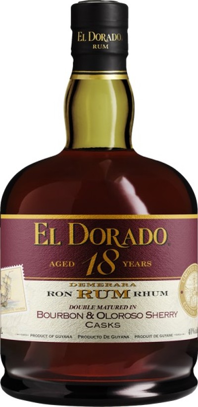 EL DORADO 18 YRS RUM BOURBON & OLOROSO SHERRY CASKS 750ML