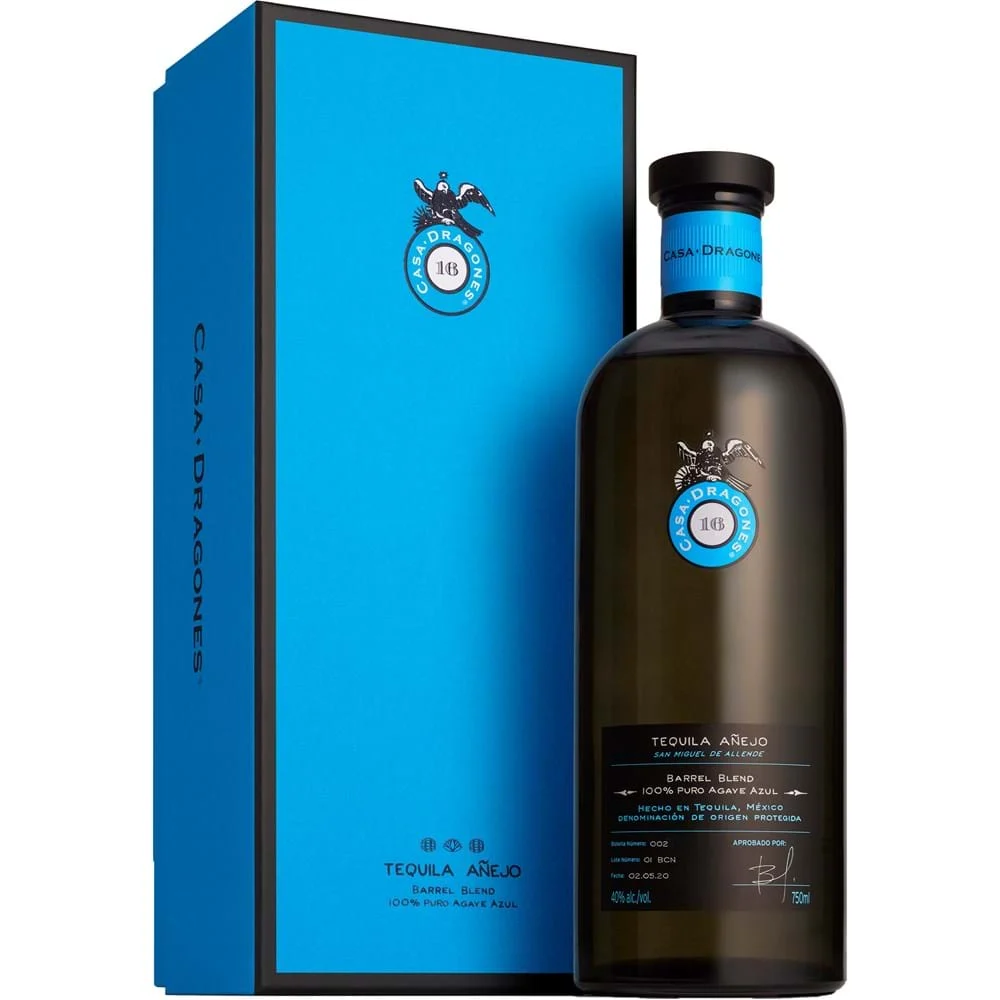 CASA DRAGONES TEQUILA ANEJO 750ML