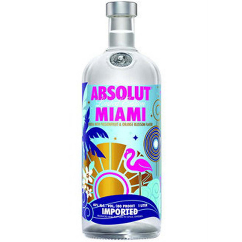 ABSOLUT MIAMI LIMITED EDITION 750ml