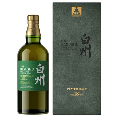 THE HAKUSHU SINGLE MALT JAPANESE WHISKY PEATED MALT 18YR 700ML