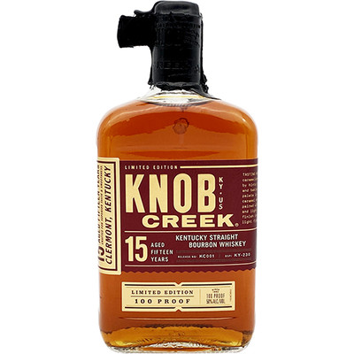 KNOB CREEK KENTUCKY STRAIGHT BOURBON 15YRS 100 PROOF  750 mL