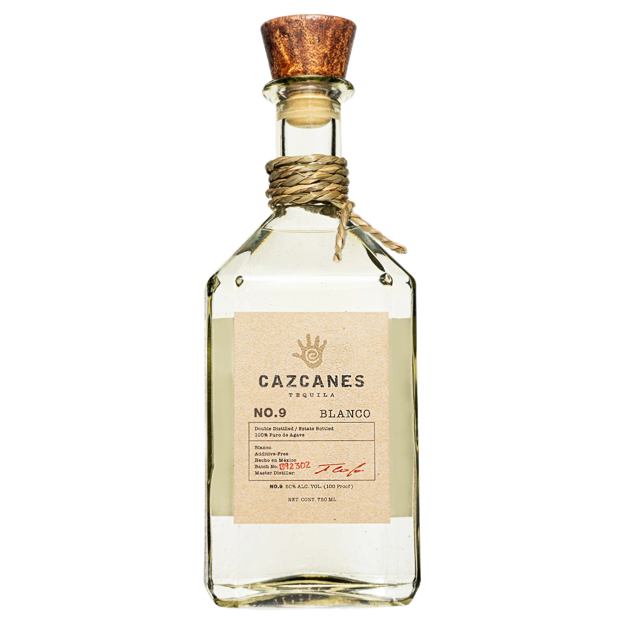 CAZCANES TEQUILA No 9 BLANCO 750ML