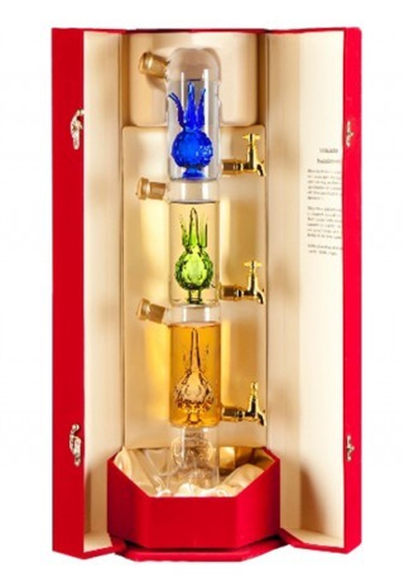 CASINO AZUL LIMITED EDITION 3 STYLE GLASS TOWER  250ml