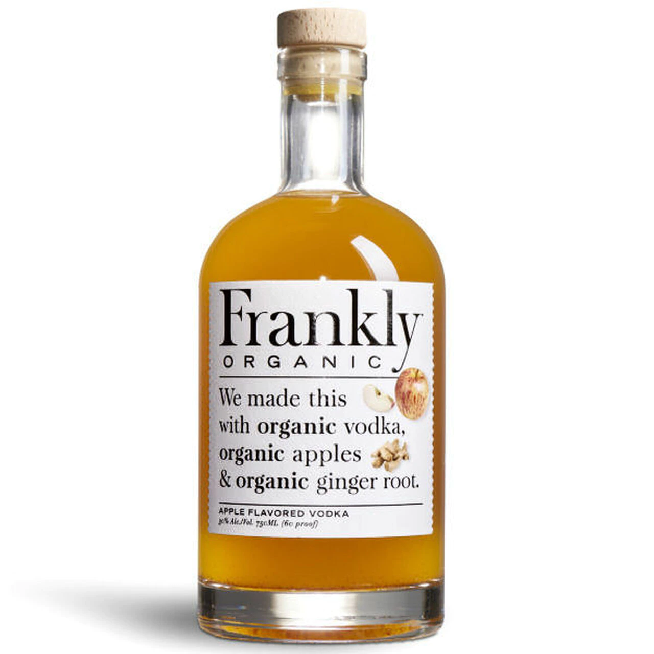 FRANKLY ORGANIC  VODKA APPLE 750ML