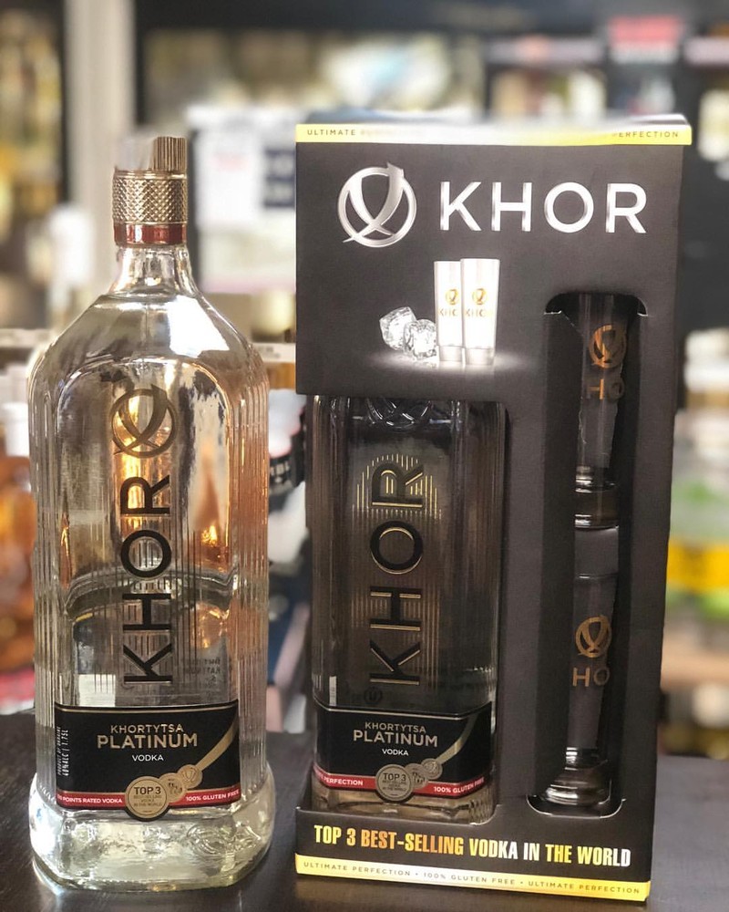 KHOR PLATINUM VODKA GIFT SET