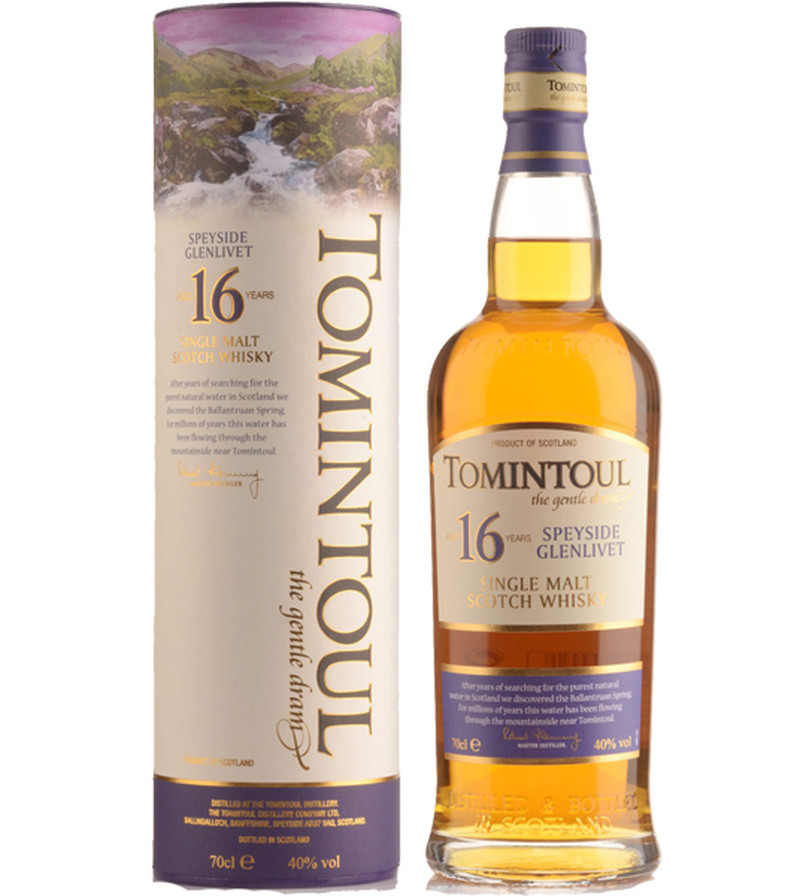 TOMINTOUL SINGLE MALT 16 YEARS 750ml