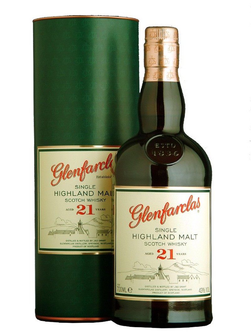 GLENFARCLAS 21 YEARS SINGLE MALT SCOTCH WHISKEY  750ml