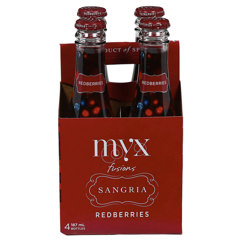 MYX FUSIONS  SANGRIA (187ML)  4pack 750ml