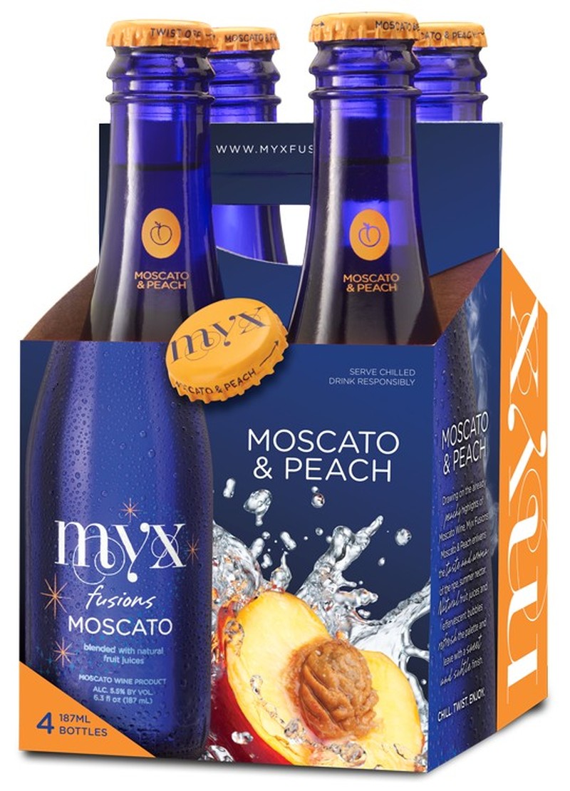 MYX FUSIONS PEACH MOSCATO (187ML) 4pack 750 ML