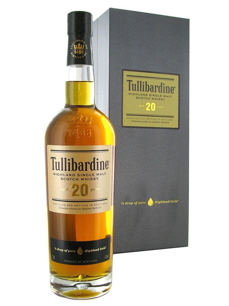 TULLIBARDINE 20 YRS SINGLE MALT 750ML