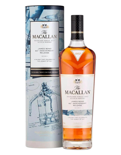 THE MACALLAN JAMES BOND 60th ANIV RELEASE DECADE I 750ML