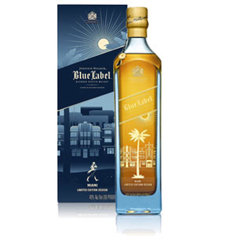 JOHNNIE WALKER BLUE LABEL MIAMI  EDITION 750 ml