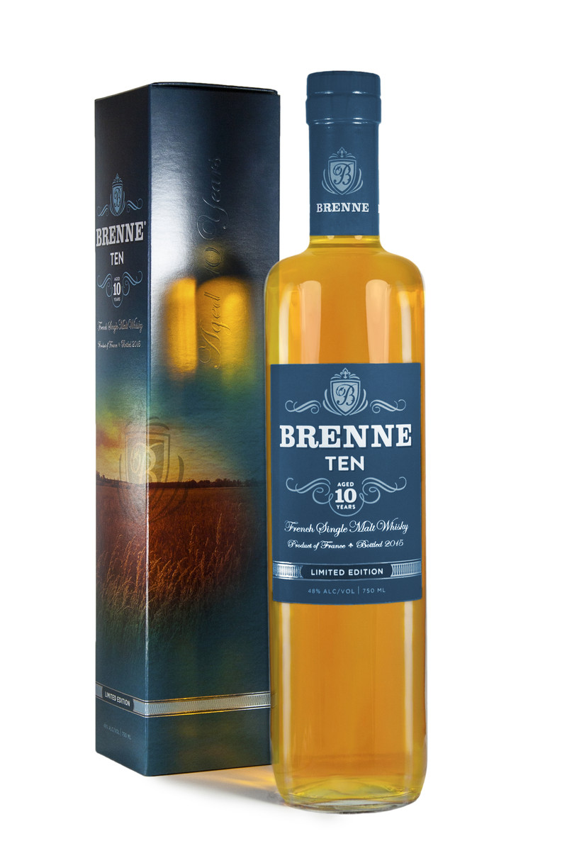 BRENNE 10 YEARS FRENCH SINGLE MALT WHISKEY  750ml