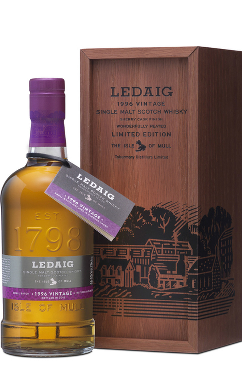 LEDAIG 18 YRS SHERRY OAK FINISH SINGLE MALT SCOTH  750ML