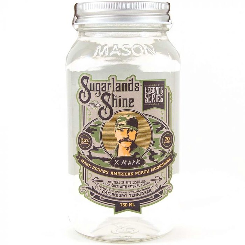 SUGARLANDS SHINE AMERICAN PEACH MARK ROGERS MOONSHINE 750ML