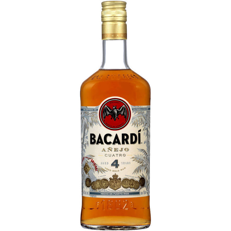 BACARDI RUM ANEJO 4 YEARS 750ML