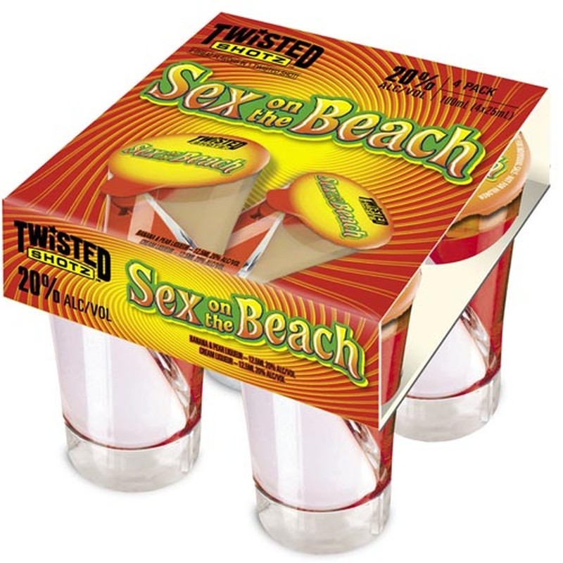TWISTED SHOTZ SEX ON THE BEACH SGL  4pack