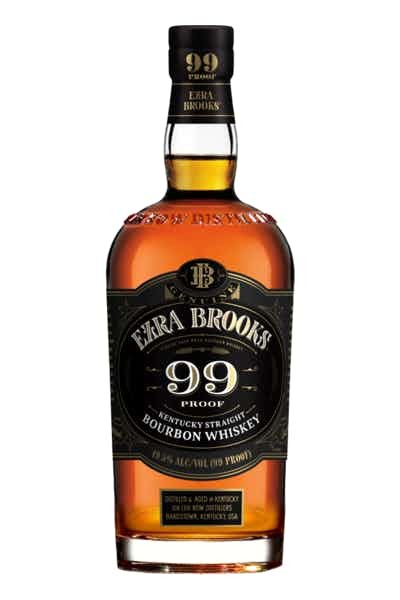 EZRA  BROOKS 99 PROOF WHISKY 750ML