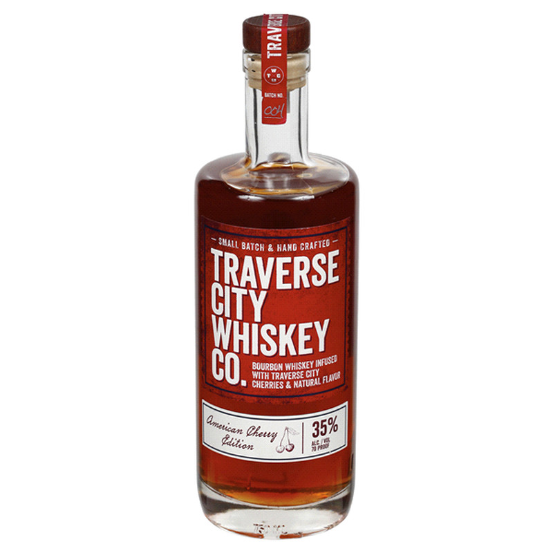 TRAVERSE CITY WHISKEY Co. AMERICAN CHERRY EDITION WHISKEY 750ml