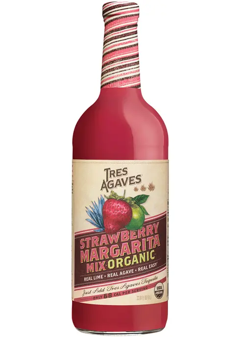 TRES AGAVE TEQUILA STRAWBERRY-MIX ORGANIC 1L