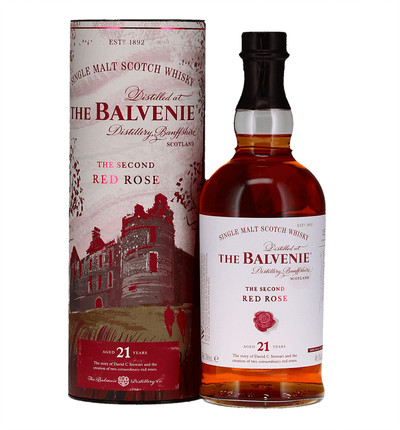 THE BALVENIE 21YRS THE SECOND RED ROSE SINGLE MALT 750ML