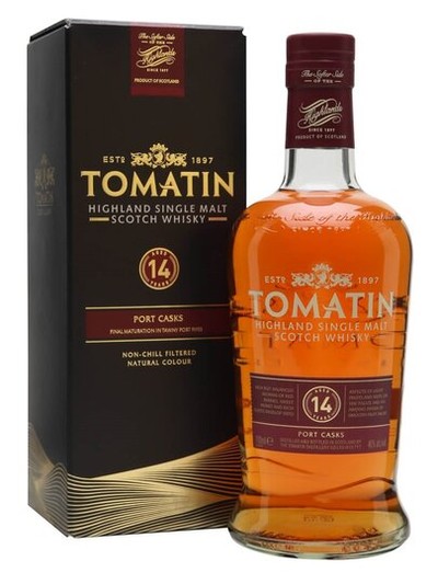 TOMATIN 14 YRS HIGHLAND SINGLE MALT WHISKY (PORT CASKS)750ml