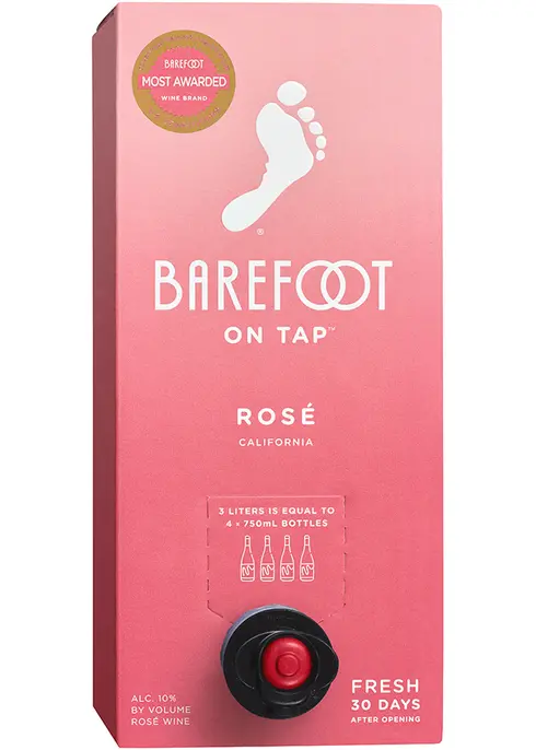 BAREFOOT ON TAP ROSE 3L Box