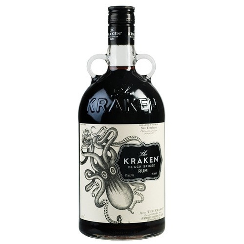 THE KRAKEN BLACK SPICED RUM 94 PROOF  1.75L