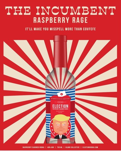 ELECTION THE INCUMBENT RASPBERRY RAGE VODKA 750ML