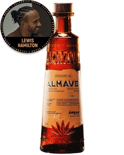 ALMAVE DISTILLED NON-ALCOHOLIC BLUE AGAVE SPIRIT AMBER 750ML