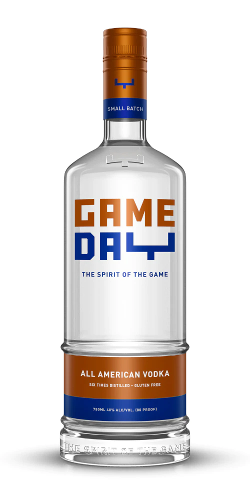 GAMEDAY VODKA  ORANGE & BLUE 750ML