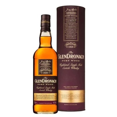 GLENDRONACH SCOTH PORT WOOD FINISH SINGLE MALT 750ML