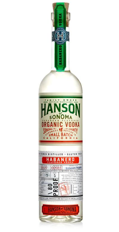 HANSON ORGANIC VODKA HABANERO 750ml